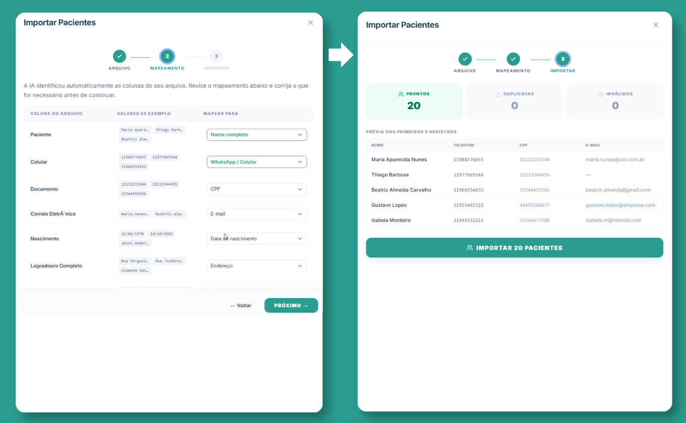 Migre sua clínica com IA