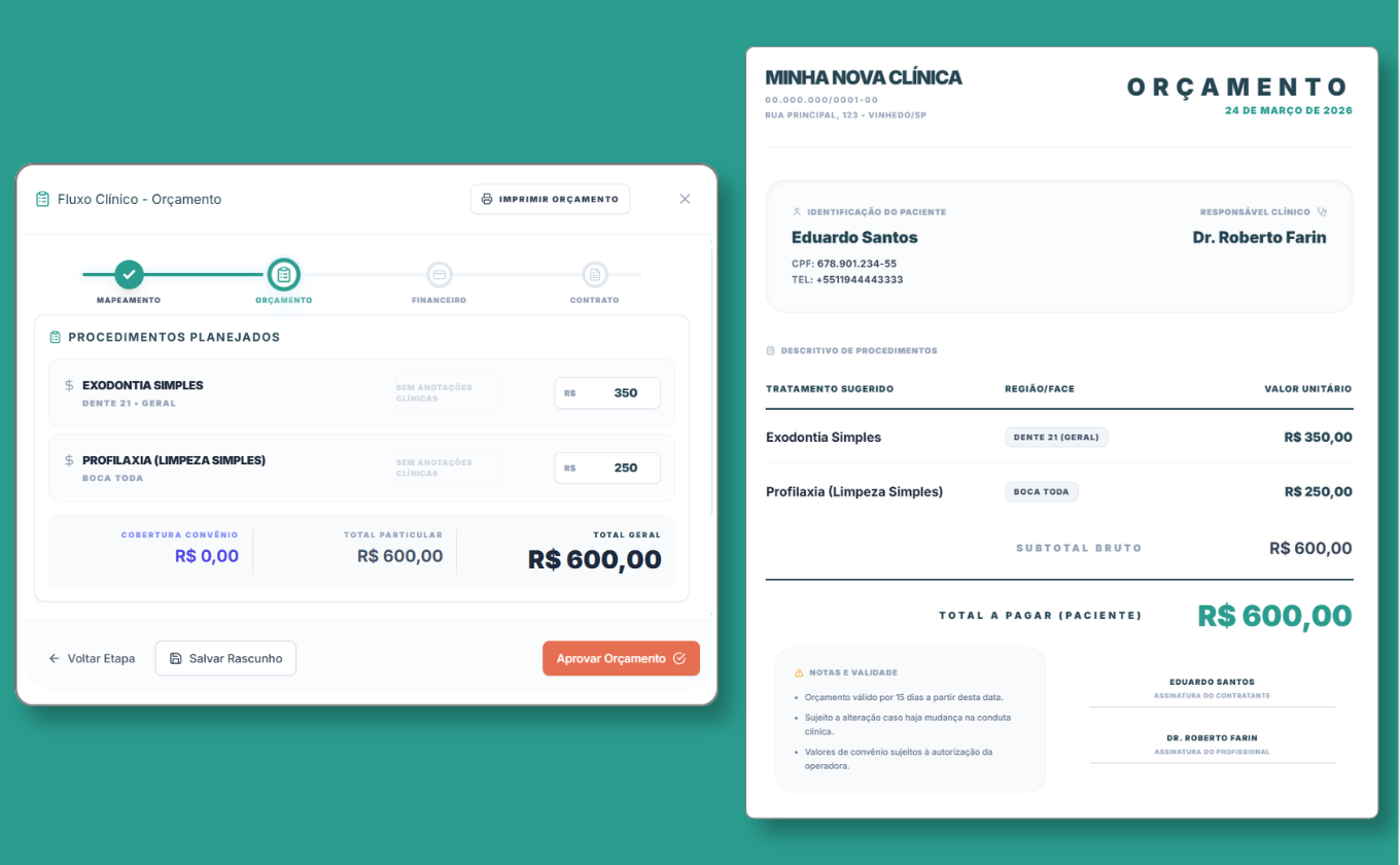 Orçamentos profissionais em segundos